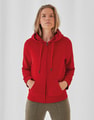 Dames Hoodie met rits B&C QUEEN WW03Q